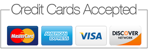 Cash, check and all major credit cards are accepted